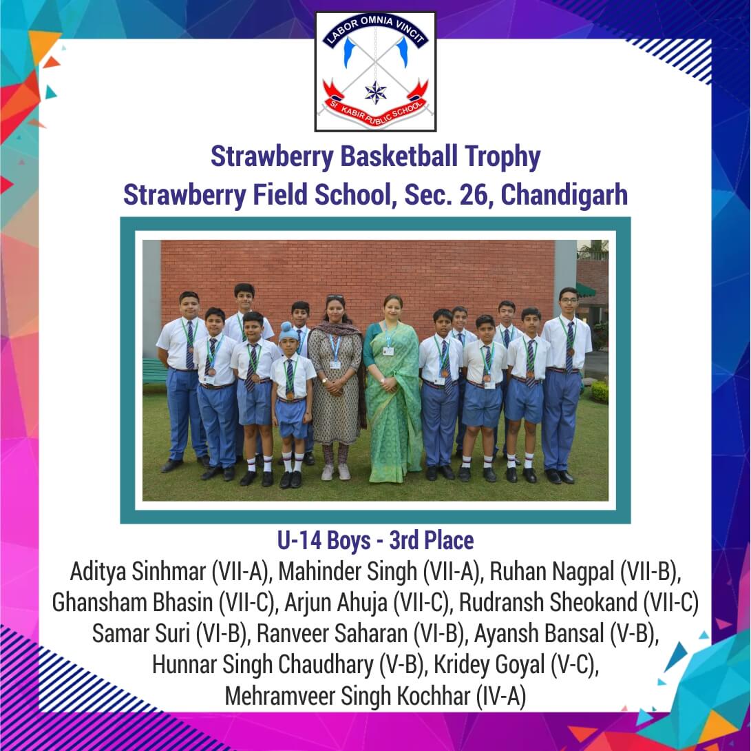 SFHS Basketball Trophy-(U-14) Boys